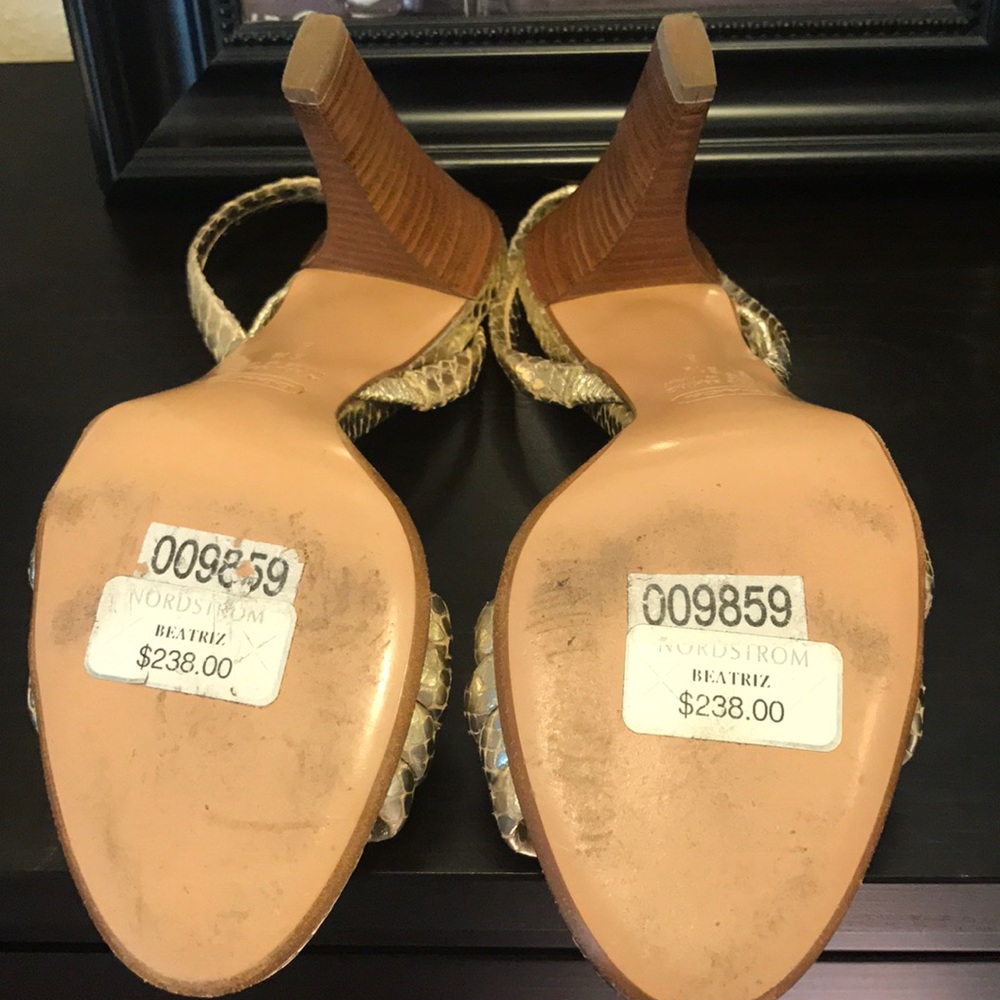 Coach Gold python sandals - Picture 5 of 7